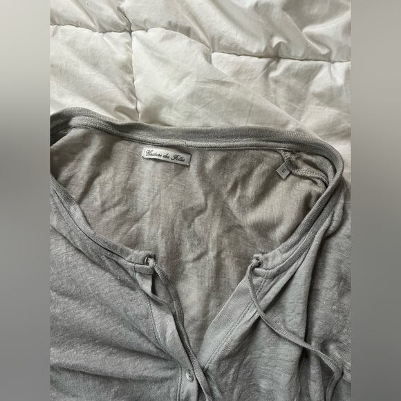 Grey Lightweight Button Up Cardigan - Picture 5 of 6